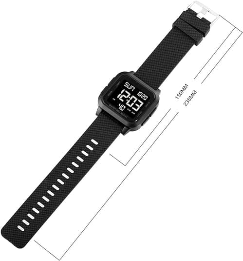 Herr Digital Watch Big Numbers Dial Large Face Vattentät LED-klockor