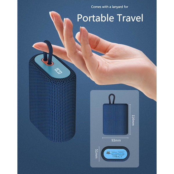 Portabel Högtalare - Vattentäta Högtalare Trådlös Bluetooth