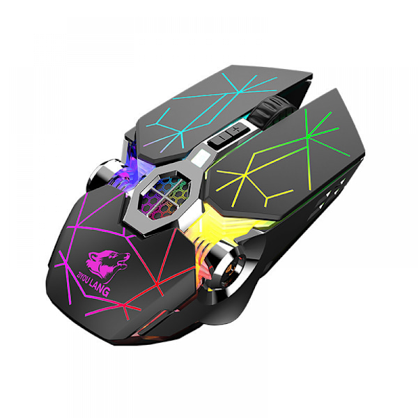 X13 Trådlös Laddning Gaming Mus Tyst Liquid Cooling Belysning Mekanisk Mus.