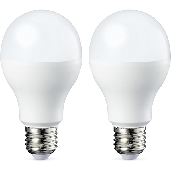 LED E27 12W Motsvarar 100W Glödlampa, 1200LM Varmvit 3000K, Ej dimbar, A60 Stor skruvsockel E27, 220 240V Paket med 6[Energiklass F]