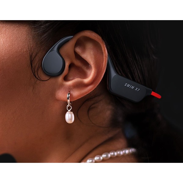 Bluetooth hörlurar, benledningshörlurar med Mic Open Ear Trådlösa öronsnäckor med Light Bar för löpning, för simning, 8 timmars speltid för Sp