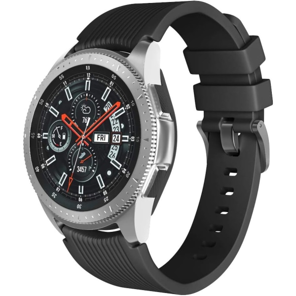 Armband Galaxy Watch 46mm och Silikon 22mm Souple Bande för Gear S3 Frontier/S3 Classic/Huawei Watch GT/Huawei Watch 2 Classic(Pas pour Sport)