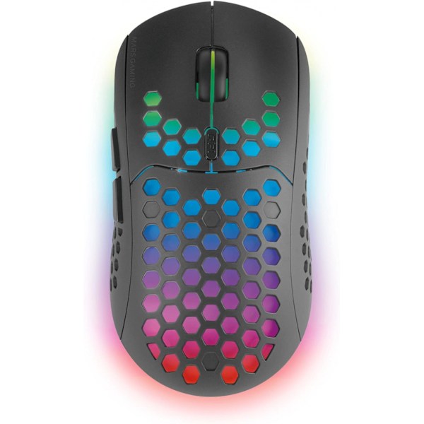 MMW3, trådlös spelmus, RGB Flow, Ultralätt 79g, 3200DPI svart