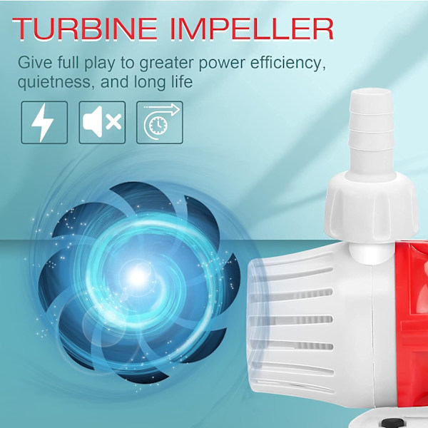 DC 12V 20W upotettava pumppu kannettava akvaariovesipumppu 1200L/H suuren virtauksen pumput sammakkoeläinpumppu kotilampi kalasäiliö suihkulähde