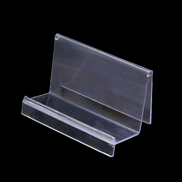 Klar akryl plånbok Display Stand Hållare Läder Handväska Handväska Smycken Stand