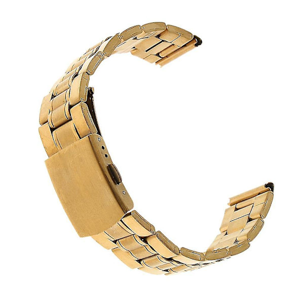 Män, guld i rostfritt stål, watch , metallarmband 12 mm, vuxen, mörkblå