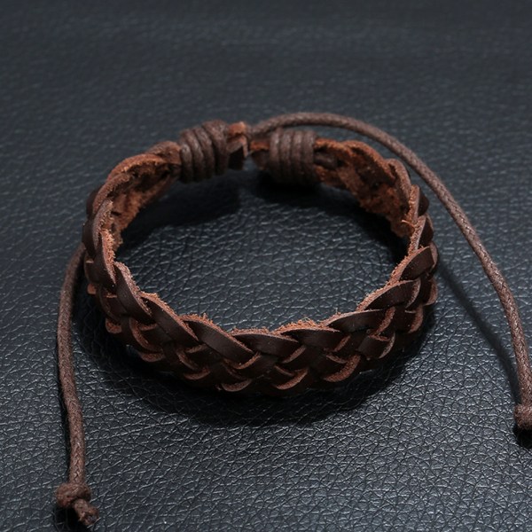 Vintage enkel kohud vävt armband män kvinnor unisex handgjorda armband gåva