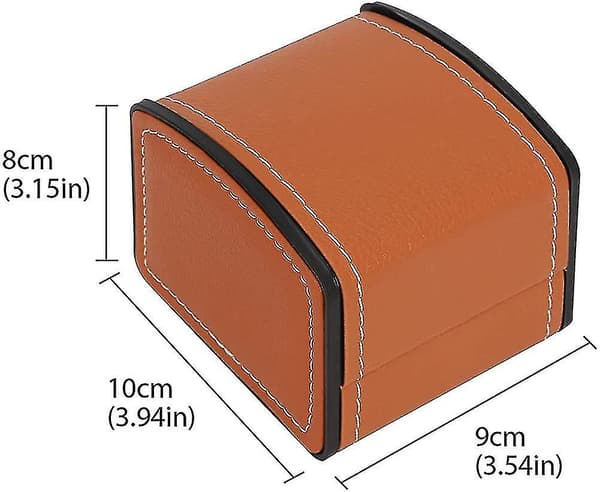 Watch Box Pu Läder Single Watch Armbandsur Display Case Case Med