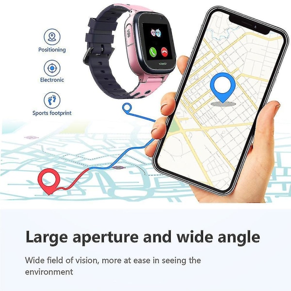 Barn Smart Watch Telefon 2g Kamera Touch Multifunktionell GPS Tracker Sos Watch, vuxen, unisex
