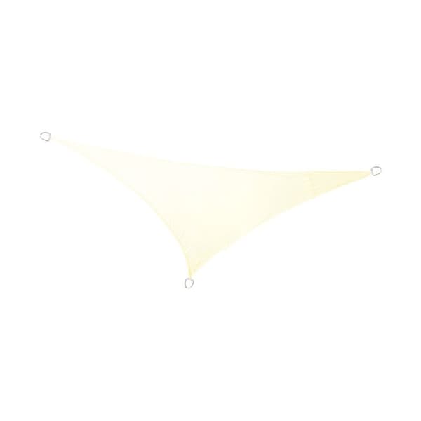 Triangle Shade Sail 2,5 2,5 2,5m Vattentät för uteplats utomhus, gräddvit