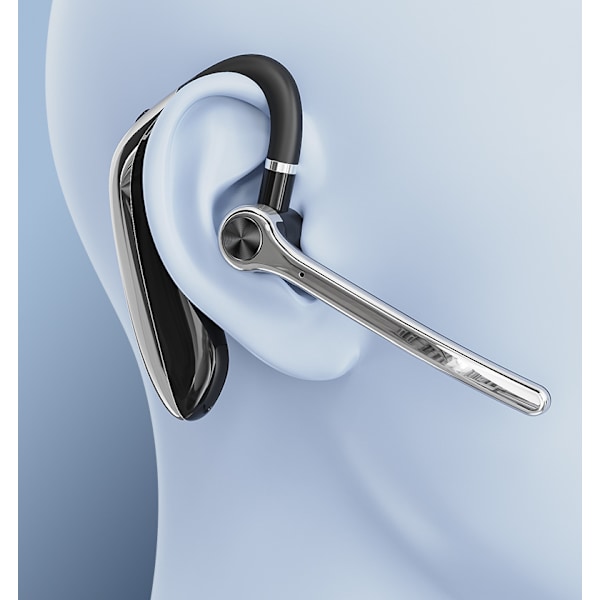Bluetooth headset, trådlöst headset med uppgraderad AI-brusreducerande mikrofon, Bluetooth hörlur med ett öra med mute för mobiltelefoner, perfekt för dator,