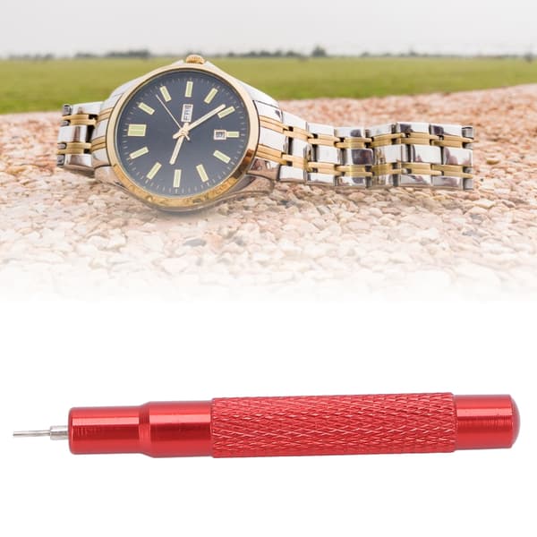 Professionell Red Watch Chain Link Punch Alloy Watch för urmakare
