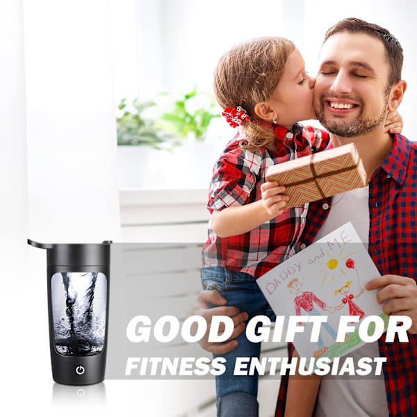 Elektrisk shakerflaska, 22oz shakerflaskor för proteinblandningar, USB-laddningsbara proteinshakes, kraftfulla batterimixerflaskor för protein, kaffe, Mi