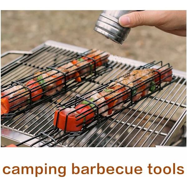 Utomhus trädgårdsgrill Rörrullgrillkorg (1 st)