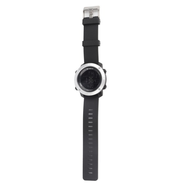 Digital watch för män Vattentät stoppur Noctilucence Alarm Dual Time Watch för MenBlak