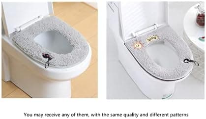 2-pack universal mjuk, varm toalettsitsdyna med hängslinga