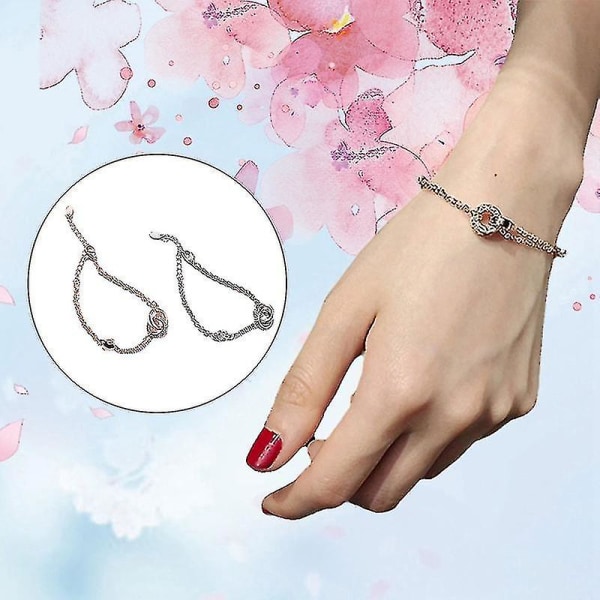 Fashion Double Ring Armband Korean Crystal Enkel Student Sen Departmental,barn,man