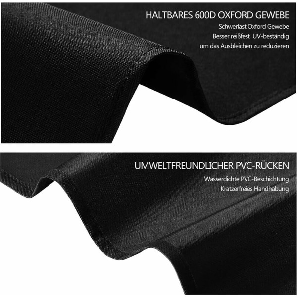 Offset cover, Anti-UV/Anti-Vind/Vattentätt 420D Oxford Tyg Cover för Offset Pole Parasoll (280x30/81/46cm) - Svart