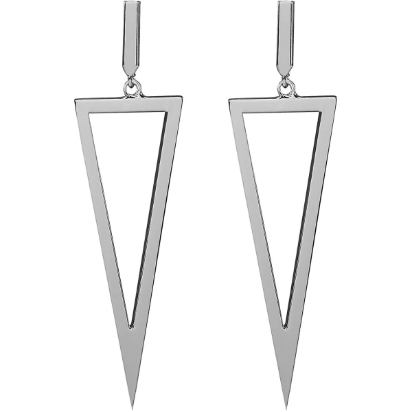 Triangel Dangle Drop Örhängen Metall Geometrisk Form Örhängen Smycken För Kvinnor Tonårstjejer,barn,kvinna