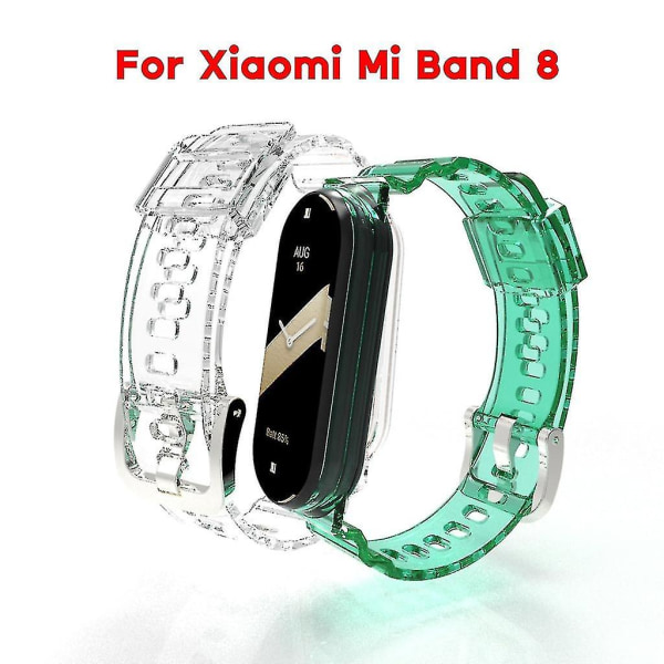 Soft-tpu justerbar rem för Mi Band 8 Smartwatch Armband Armband Bältesögla, vuxen, unisex