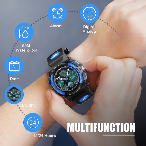 Vattentät watch Flickor/pojkar Digital watch för barn - Populära presenter för barn, vuxen, unisex
