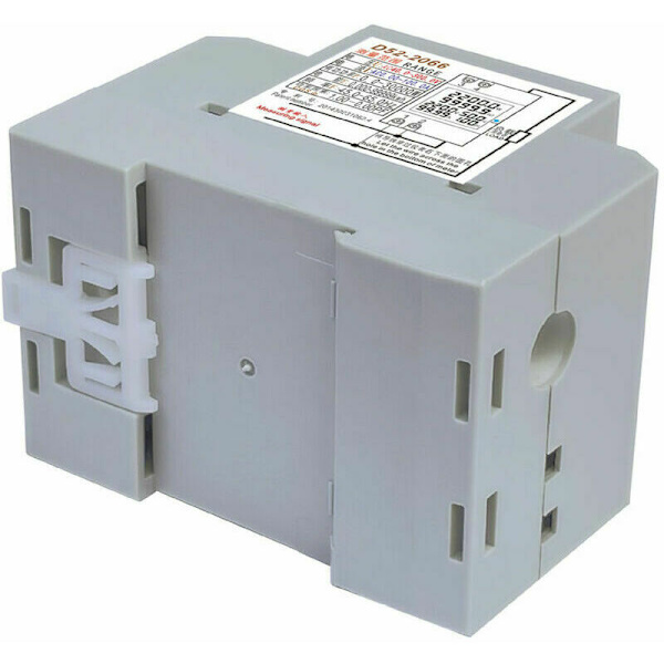 Energiförbrukningsindikator D52-2066 Enfas hushållsintelligent wattimme-mätare elektrisk skena-typ multifunktions wattimme-mätare LCD-display