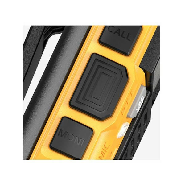 UV-S9 Dual Band Bärbar Walkie Talkie 10W Ham Radio 2 Antenner 10KM Lång Räckvidd VOX Funktion 128CH - Gul