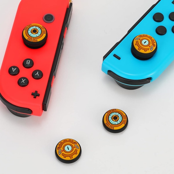 Söta tumgreppskydd för Nintendo Switch/Lite/OLED, silikon för Zelda Tears of The Kingdom Analog Joystick-knappskydd Tumgrepp 3D Analog Cap för