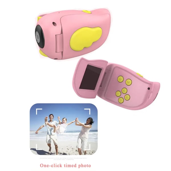 Kamera för barn, barn digitalkamera, mini uppladdningsbar barnkamera Videokamera presentleksak för flickor Pojkar i åldrarna 3-10, 1080P HD-video