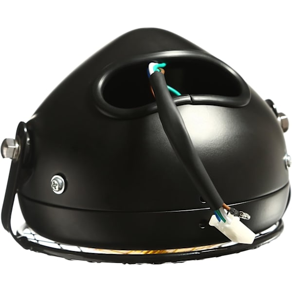 moottoripyörän ajovalo Hi/Lo 6 1/2" universal musta universal integroidut ajovalot Grill Bobber Chopper Custom ect (C)