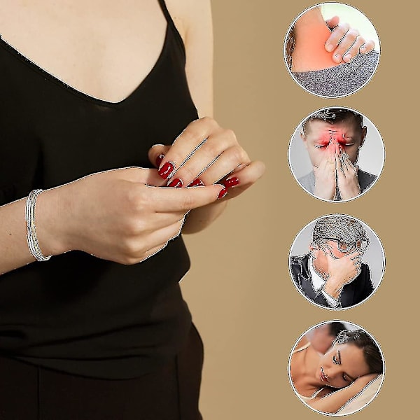 Koppararmband för Kvinnor Män Magnetiskt Armband Ultrastark Magneter 99,99% Koppar Justerbar Storlek, Vuxen, B FÄRG