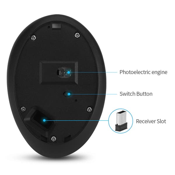 Mus trådlös Bluetooth bärbar dator och dator Precision (torrbatteriversion guld)