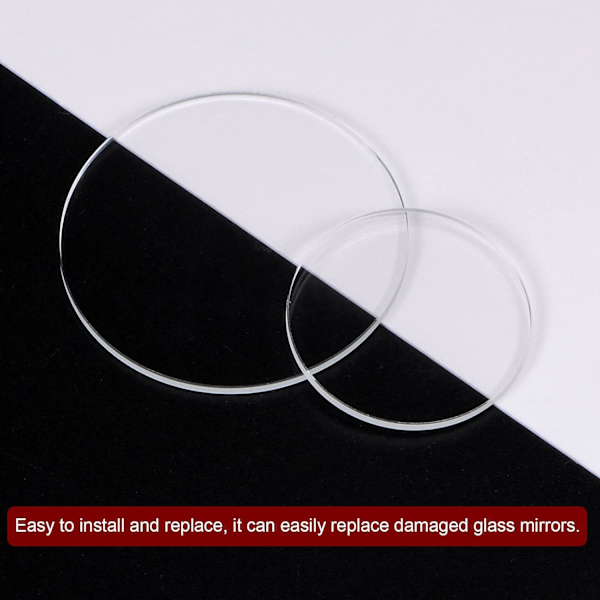 10 st Klockglas i Klar Kristall 31 mm Dia. 1 mm Tjock Rund Platta Mineral Hög Transmittans Klockglas Ersättningsdel för Urmakare Reparation