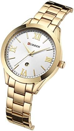 Lyx Watch Kända märken Guld Modedesign Armbandsklockor Dam Kvinnor