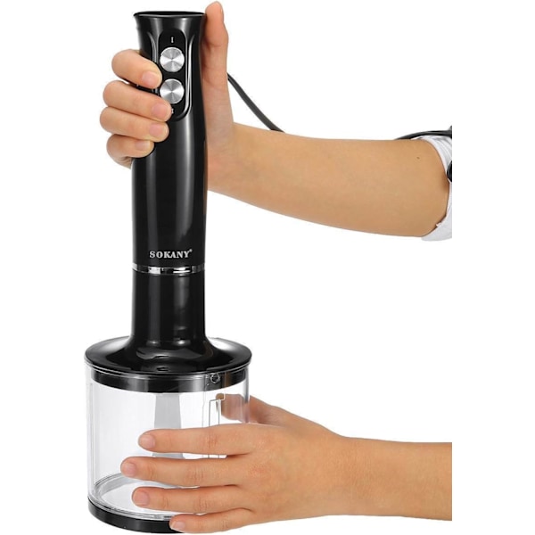 Madlavningsmaskine, 4-i-1 blender, 500W æggepisker, husholdningsmaskine, juicepresser, europæisk standard 220V