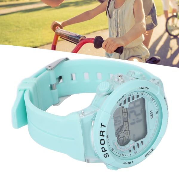 Kids Watch Waterproof Sports Multifunktionella digitala elektroniska klockor för OutdoorGreen