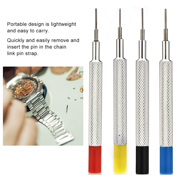4 STK Legering Justerbar watch Band Rem Link Pin Remover Set