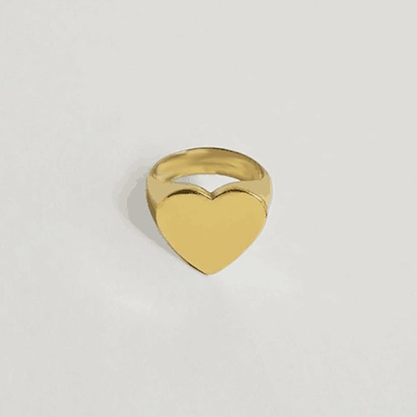 Broken Heart Chunky Ring Stapelbara midi-ringar för kvinnor tjejer julfest dekor,A53,hane