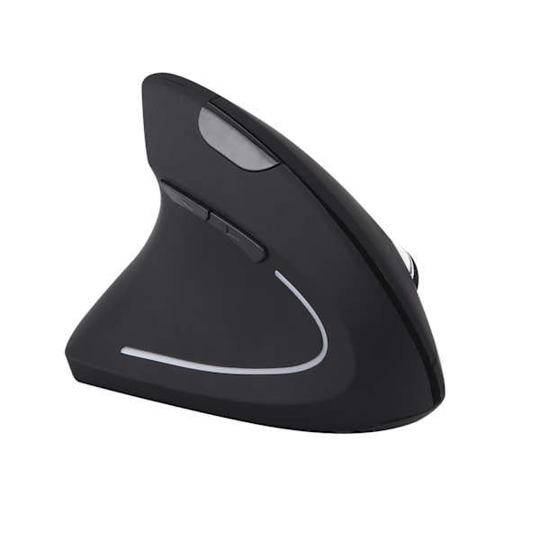 Apex vertikal trådlös mus Ergonomisk 2.4G trådlös 3 DPI-lägen Nästa Föregående Knappar Plug n Play USB mottagare medföljer Svart