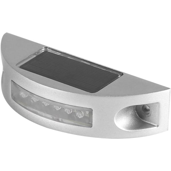 LED Solar Lampa Trädgård Gjutning Aluminium Solar Powered Road Step Lamp Utomhus Vattentät Uppfart Uppfart Light