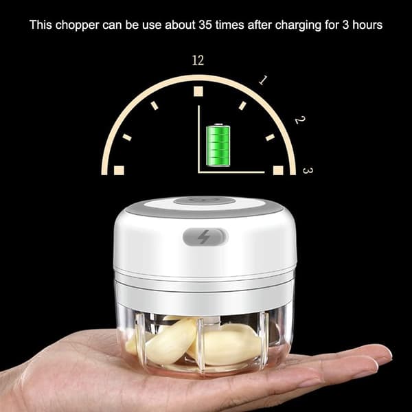 Mini Electric Chopper, Mini Blender Mat Chopper Chopper Processor Lökhackare Vitlökshackare Mini Electric Chopper, USB laddning, för baby , mig