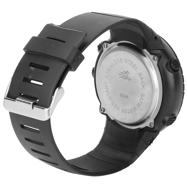 Digital watch Nattljus Vattentät Flerfunktions elektronisk watch för män Svart