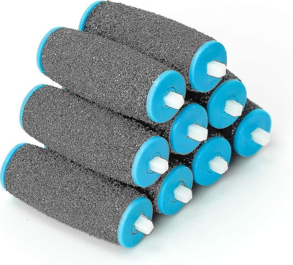 10Pack Scholl Velvet Smooth Pedi Replacement Roller Heads Refills