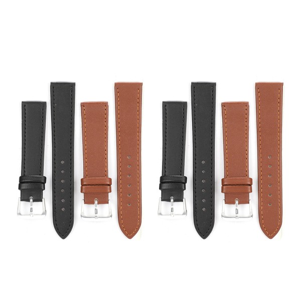 4st PU-läder Universal Pin Watch Klockarmband Watch