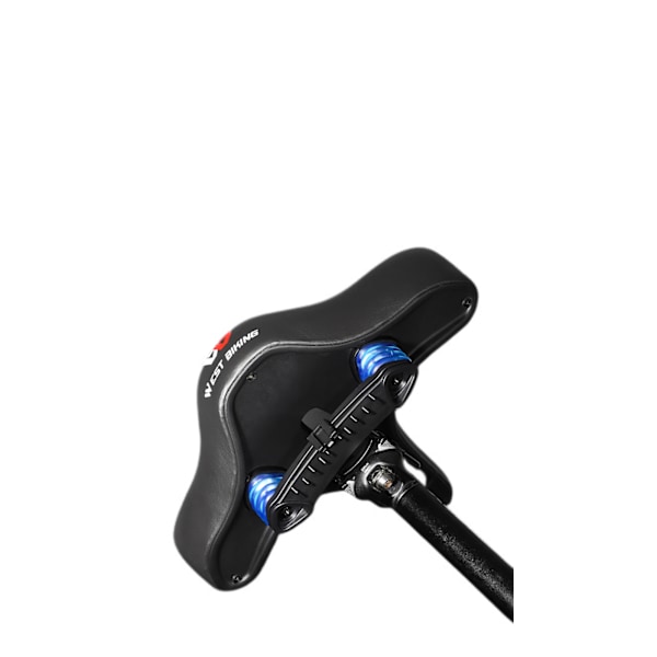 Ultra bred polstret cykelsadel, behagelig cykelsadel, behagelig affjedring lavet af elastisk skum og affjedringskugle, - Ergonomisk cykelsad