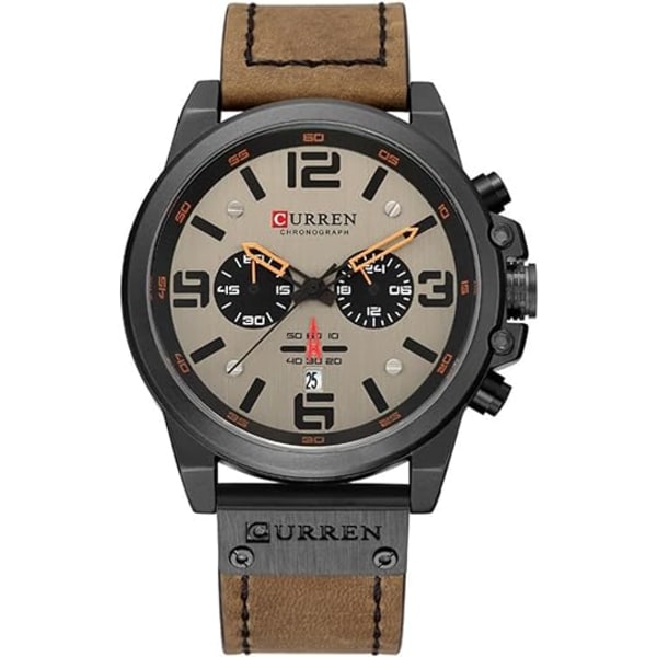 Multi watch bälte Quartz Watch Mode Casual Calendar Watch