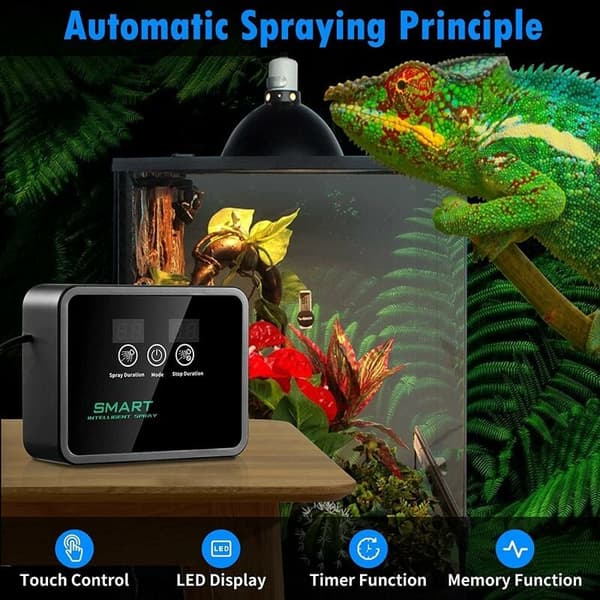 Intelligent Reptil Dimsystem, Automatisk Terrarium Dimsystem, Regnskog Dimsystem, Inomhus Växtbevattningssystem