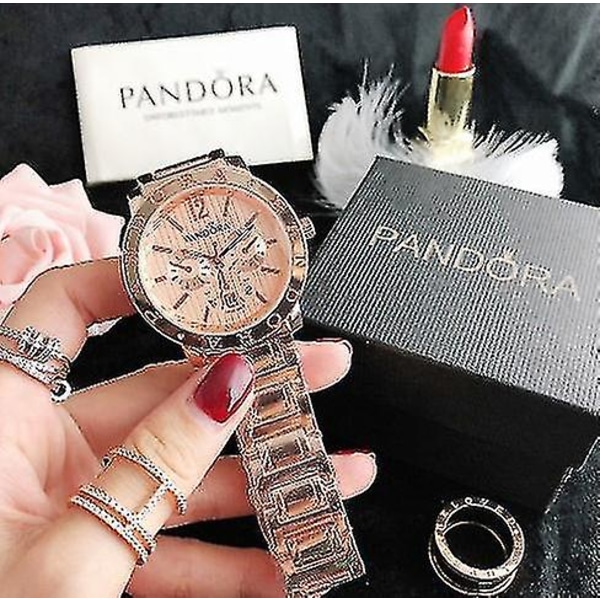 Watch i rostfritt stål Pandora Jam Tangan Wanita Pandora Jam Tangan Wanita Damklocka,vuxen,hona