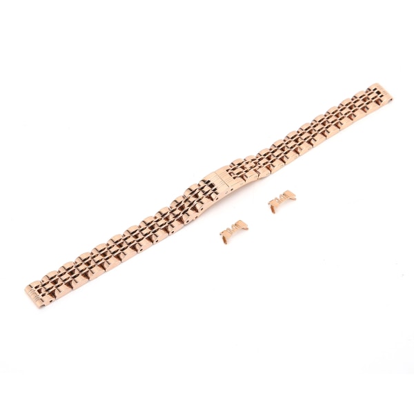 10 mm / 0,4 tum byte av watch i rostfritt stål med justerbar längd watch roséguld