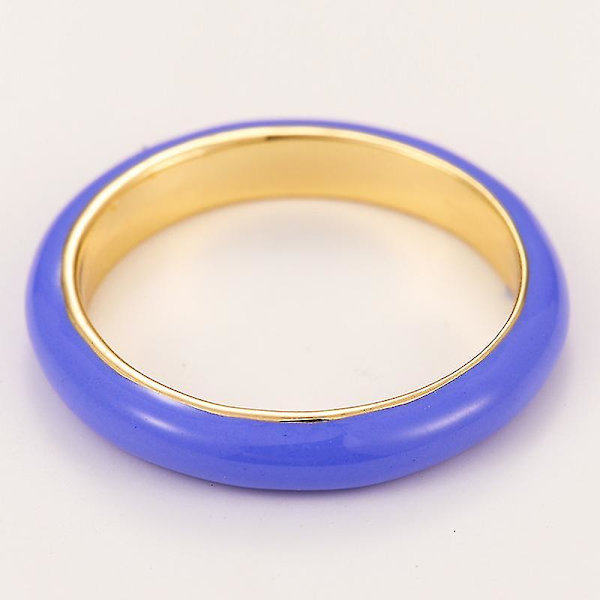 Emalj Drip Iridescent Ring Set Lindra ångest och rädsla nummer 5 3yab,barn,man
